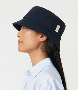 Navy Women Merz B. Schwanen BH03 Bucket Hats | MERZ8047352