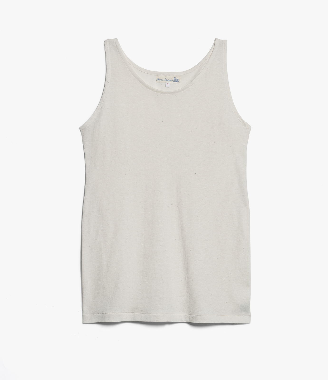 Beige Men Merz B. Schwanen 136 loopwheeled Tank Top | MERZ6581742