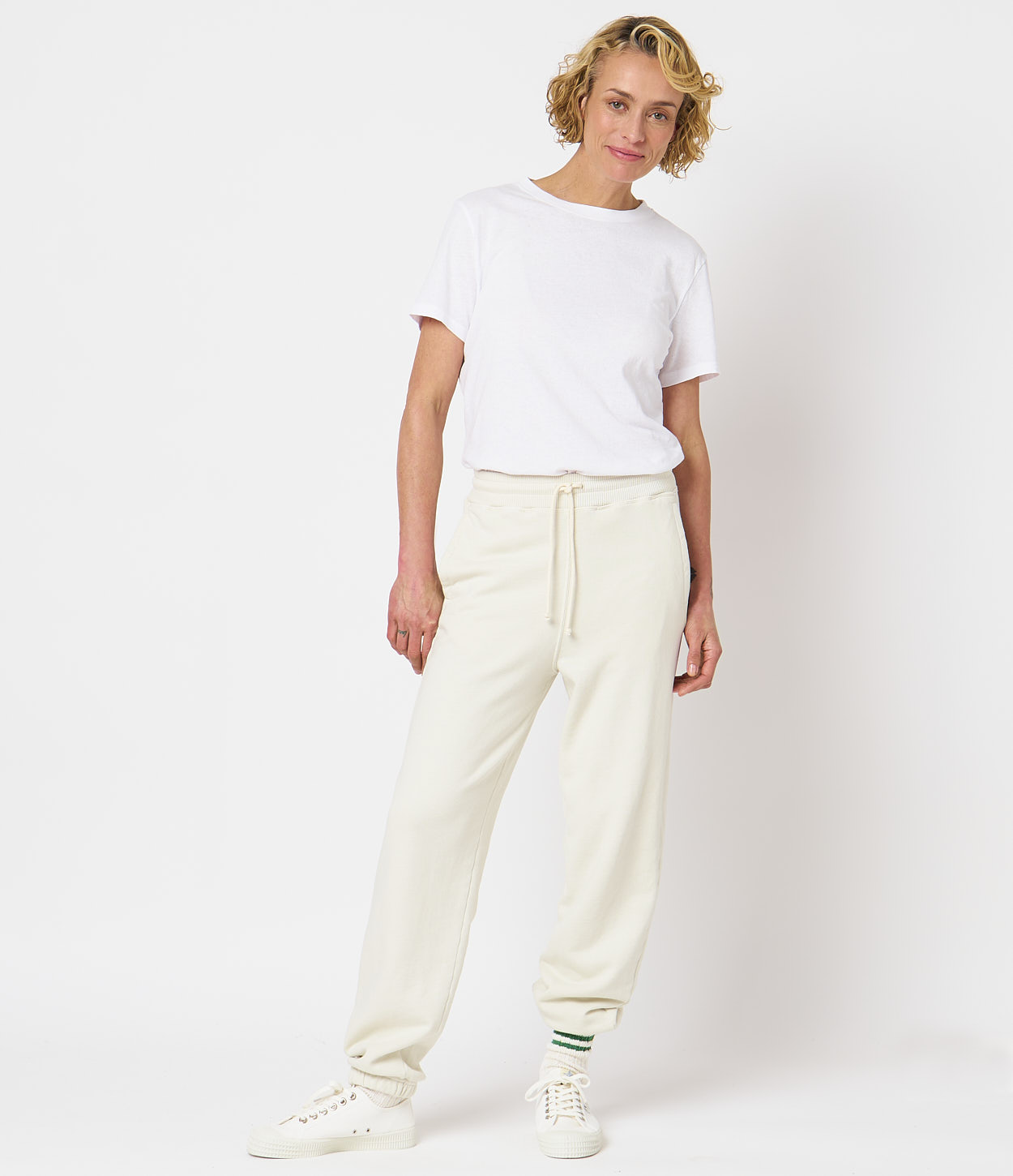 Beige Women Merz B. Schwanen WSP24 Sweatpants | MERZ1928374