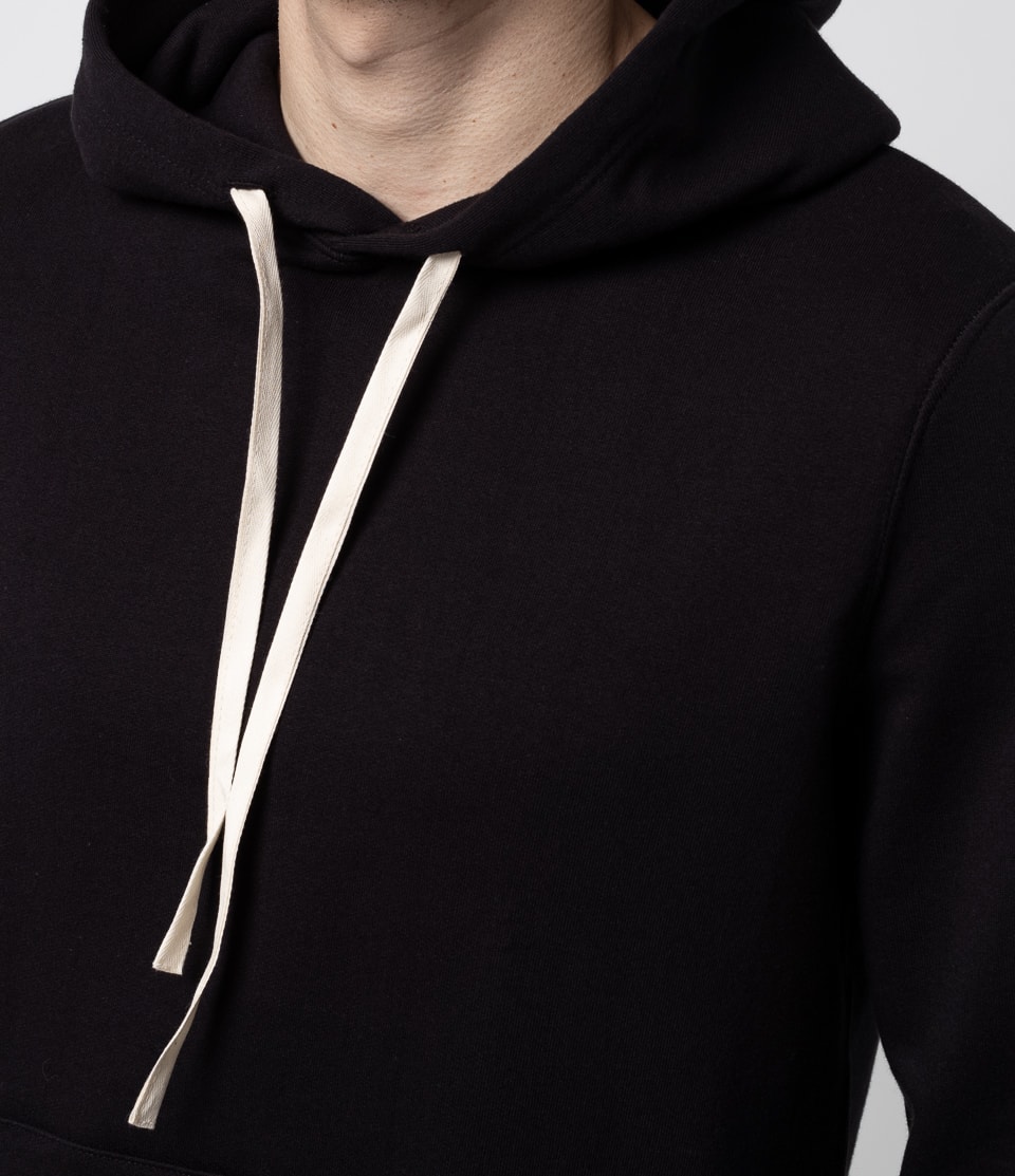 Black Men Merz B. Schwanen 382 loopwheeled Hoodie | MERZ4926807