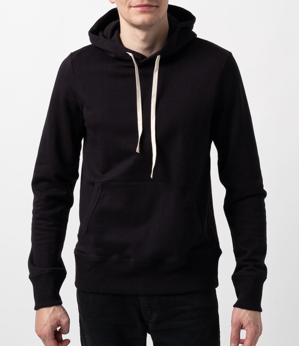 Black Men Merz B. Schwanen 382 loopwheeled Hoodie | MERZ4926807