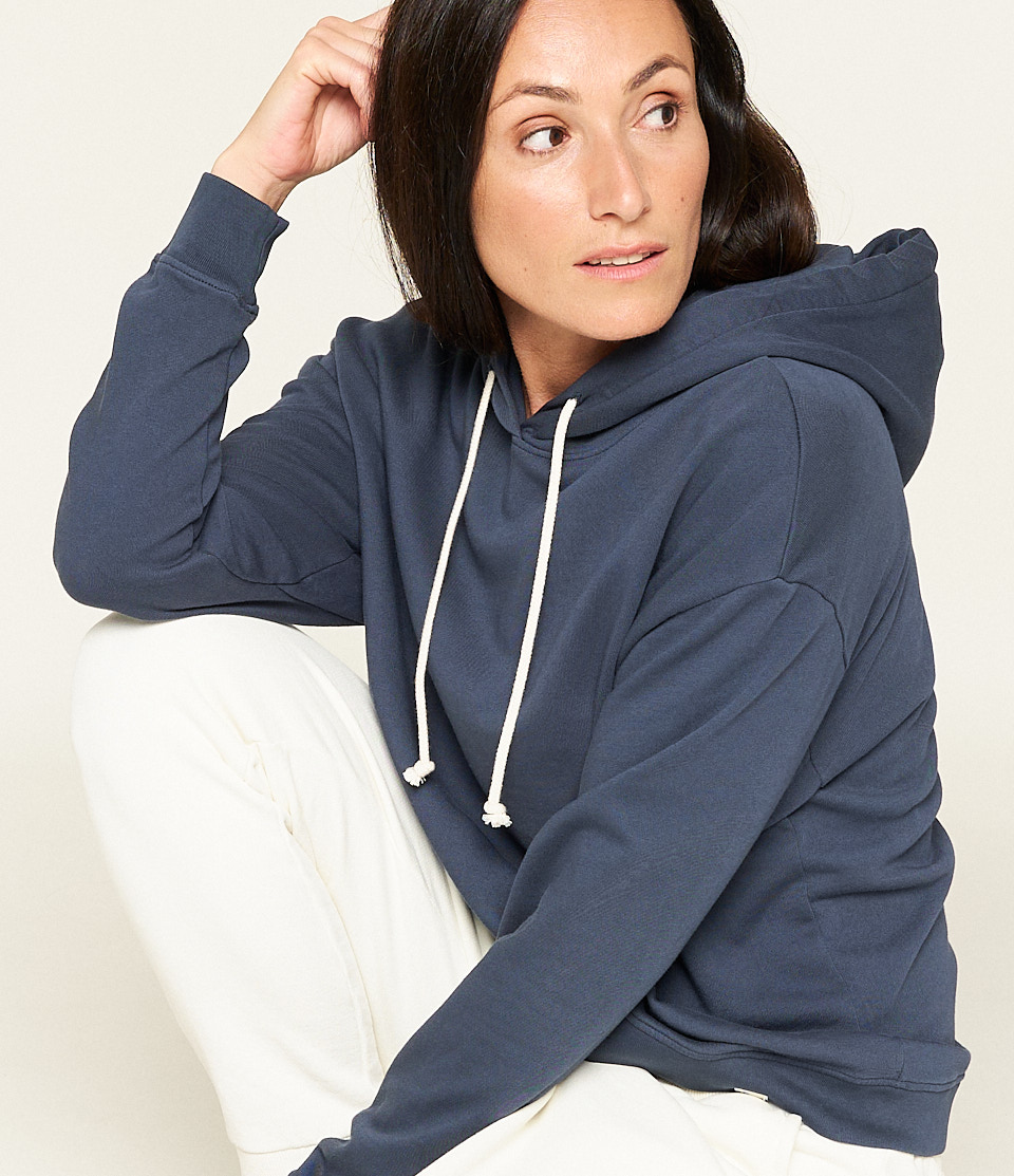 Blue Women Merz B. Schwanen WHD11 Hoodie | MERZ9840731