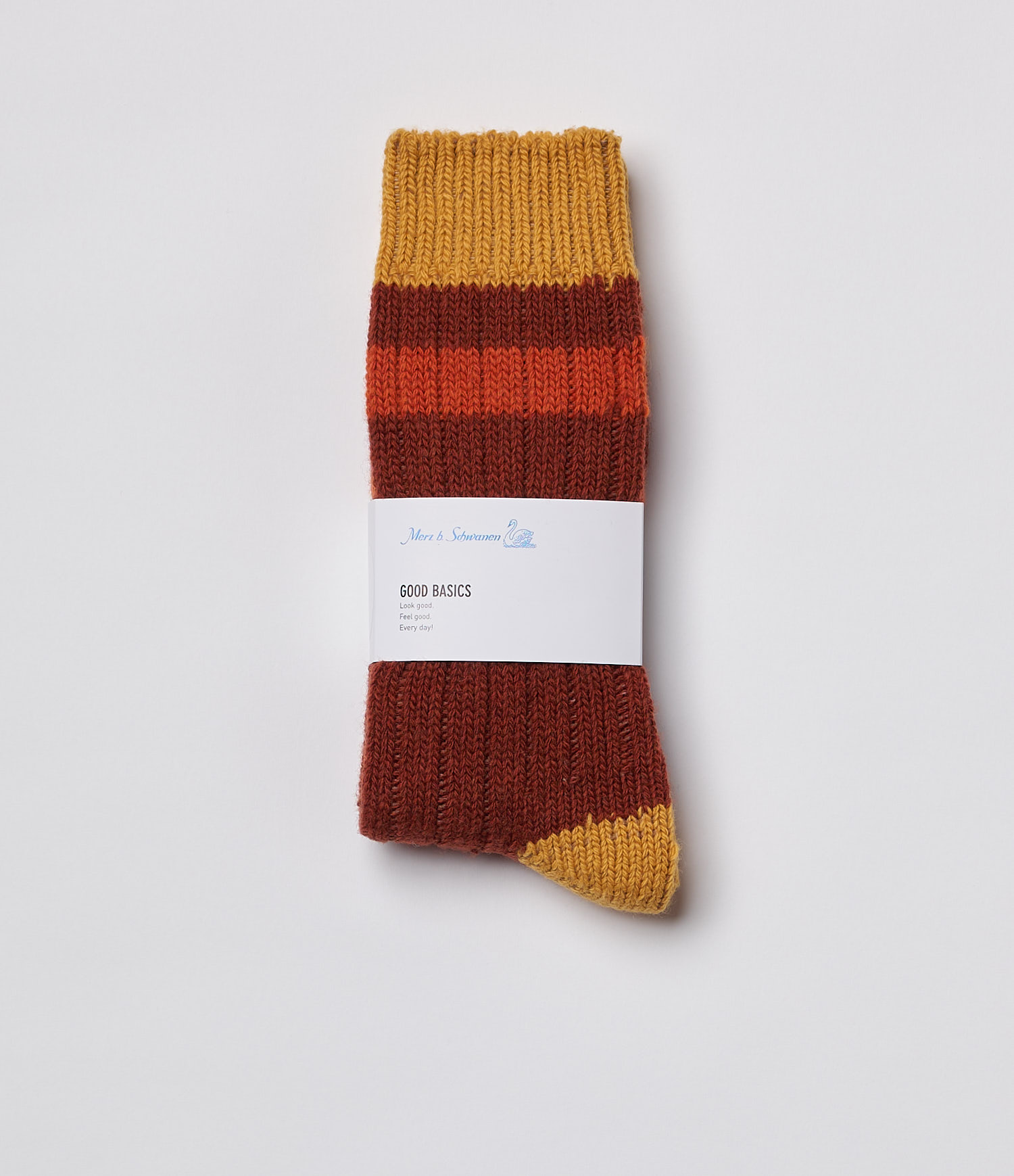 Brown / Orange Women Merz B. Schwanen MW74 Socks | MERZ7523016