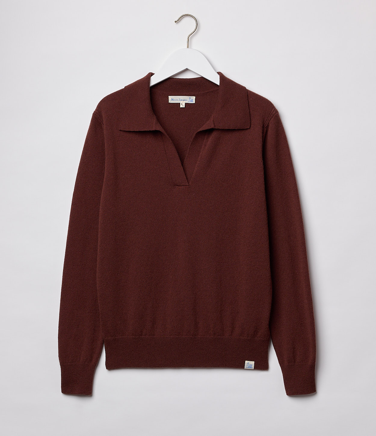 Burgundy Women Merz B. Schwanen SKVN02 V-neck Pullover | MERZ7086243