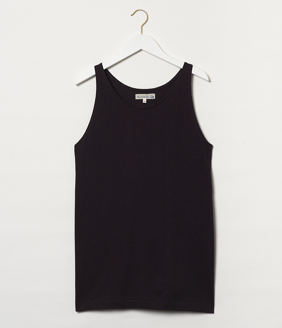 Grey Men Merz B. Schwanen 136 loopwheeled Tank Top | MERZ1594673