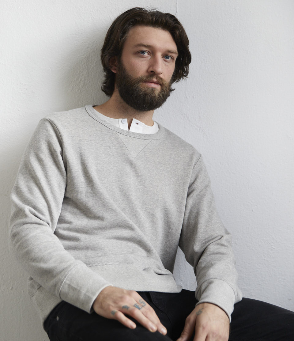 Grey Men Merz B. Schwanen 346 loopwheeled Sweatshirts | MERZ1425839