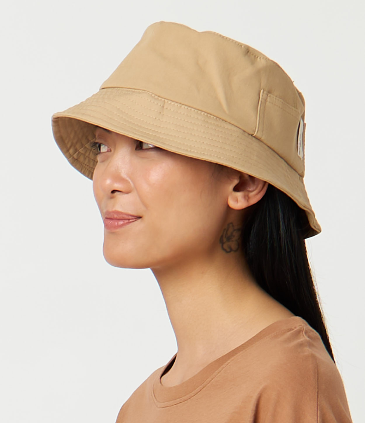 Khaki Women Merz B. Schwanen BH03 Bucket Hats | MERZ0156823