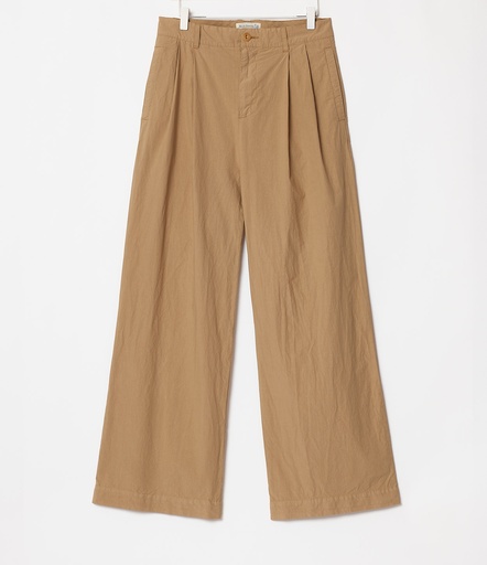 Khaki Women Merz B. Schwanen PANTS04 wide Pants | MERZ5073482