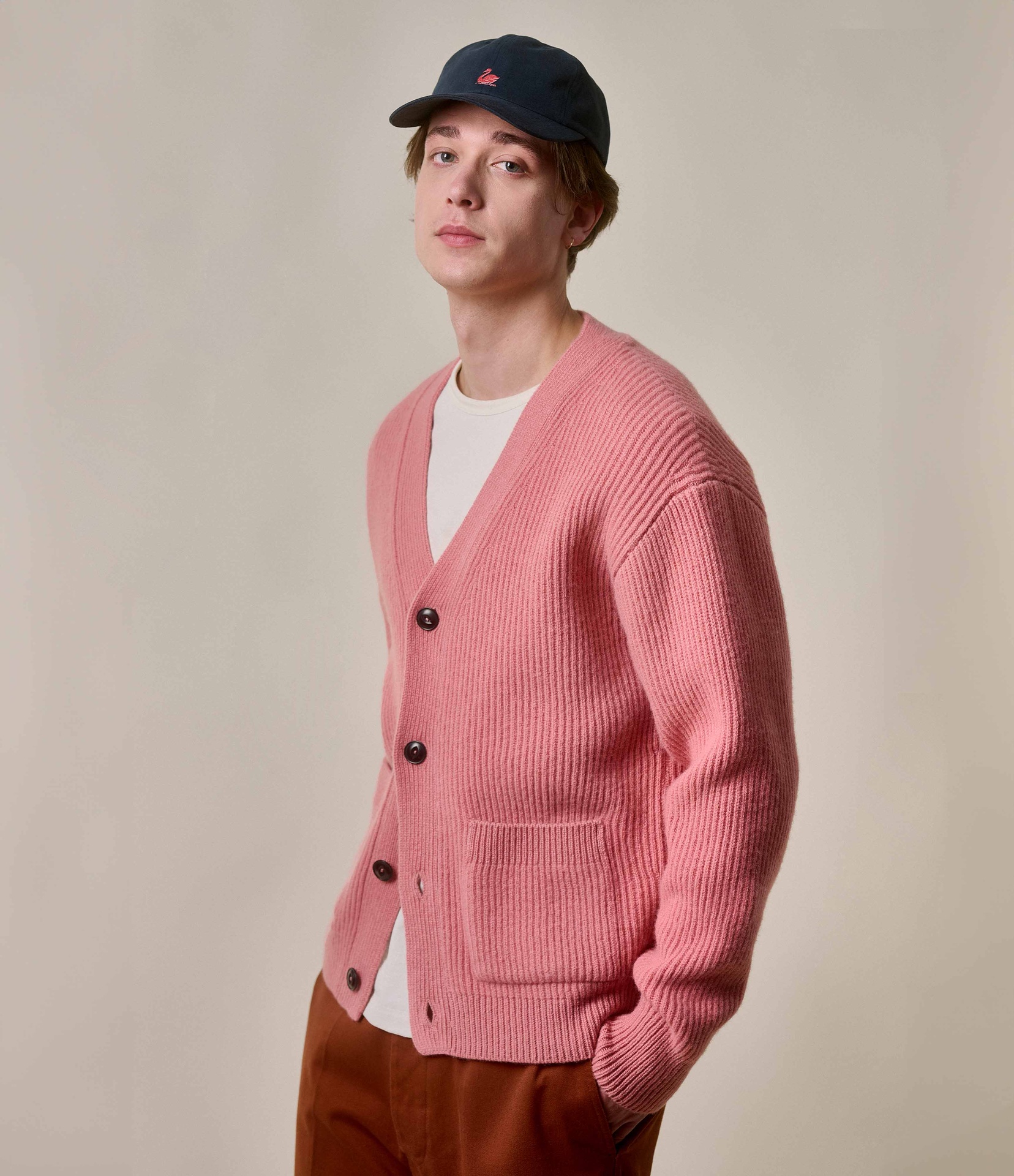 Rose Men Merz B. Schwanen LOCG02 Cardigan | MERZ8126930