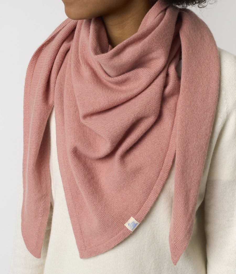 Rose Women Merz B. Schwanen SKTS01 light triangle Scarf | MERZ0652817